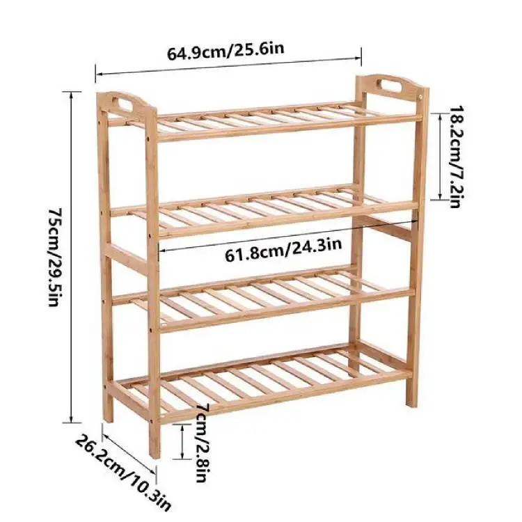 Индивидуальное изготовление мебели, натуральные материалы 4 яруса бамбуковая полка для хранения обуви стеллаж органайзер для дома