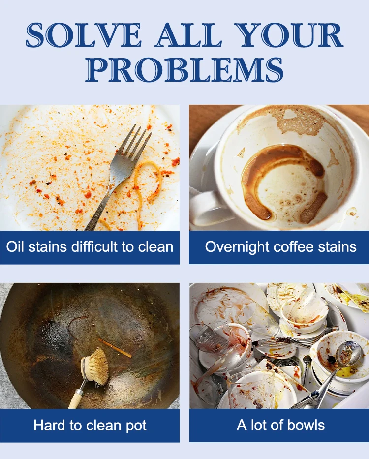 Dishwasher Tablets Ecofriendly Quick Dissolve Remove Stains Deep Clean