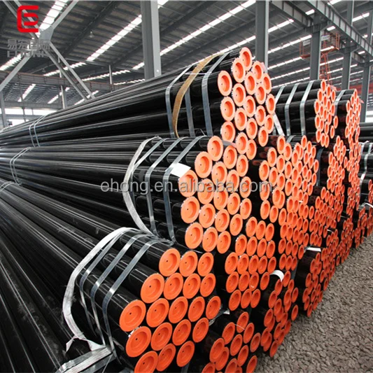 Tubo de acero sin costura ASTM SMLS, tubo de acero al carbono de alta calidad API 5L utilizado en proyectos de construcción