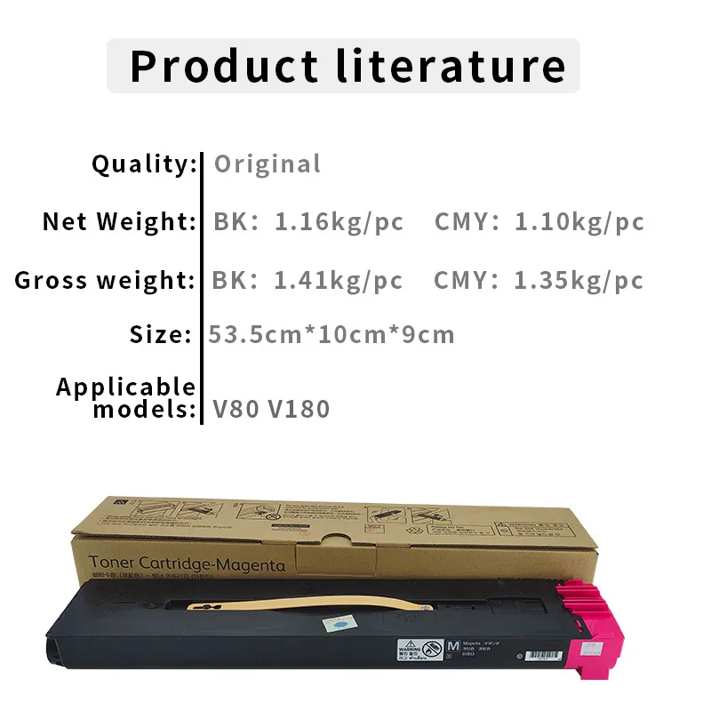 Original V80 Asia Version Toner Cartridges for Xerox V180
