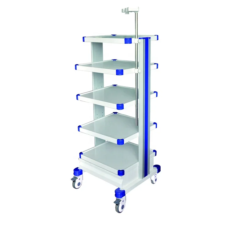 OM-TCB ENT endoscopy system hospital mobile cart four/ five floor medical trolley