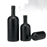 Recommend  500ml 750ml Red Level Whiskey Black Label Whisky  Special-shaped Glass  Fruit Juice Wine Beverage Bottles