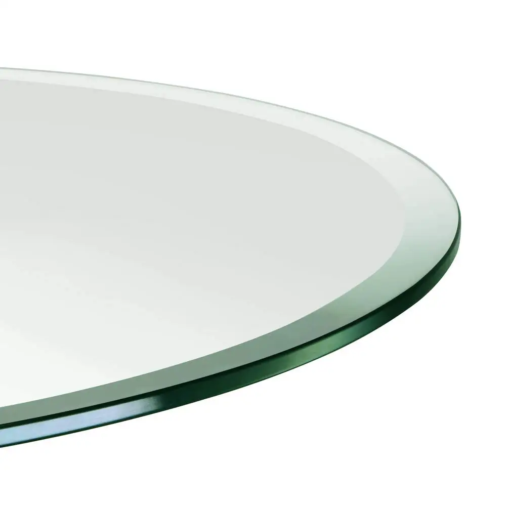 Круглое стекло. Beveled Edge Glass Table Top. Round Glass Table Top 24 inch.