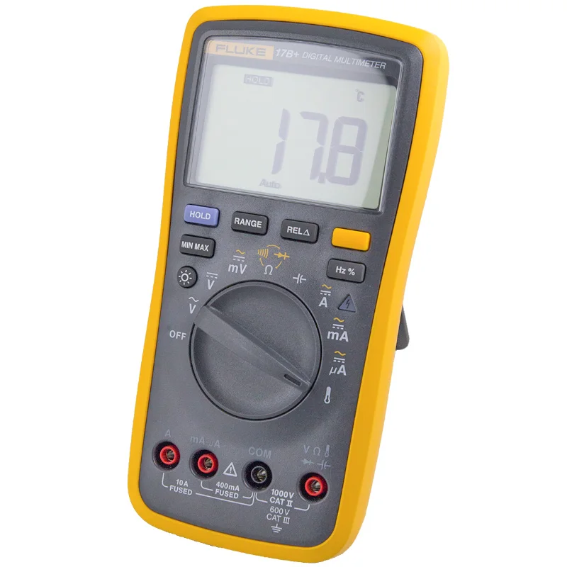 Digital Auto Multimeter Frequency Voltage Temperature Tester Portable FLUKE 15B 