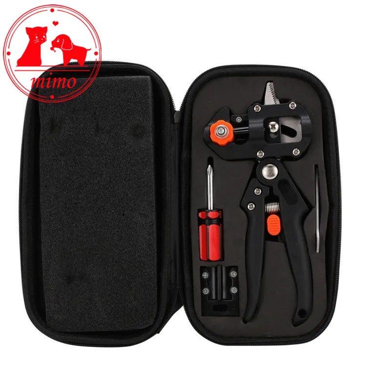 Dual Blade Grafting Shears Machine Fruit Tree Gardening Tool Set Pruner Secateurs Scissors Garden Tools for Cutting Pruning