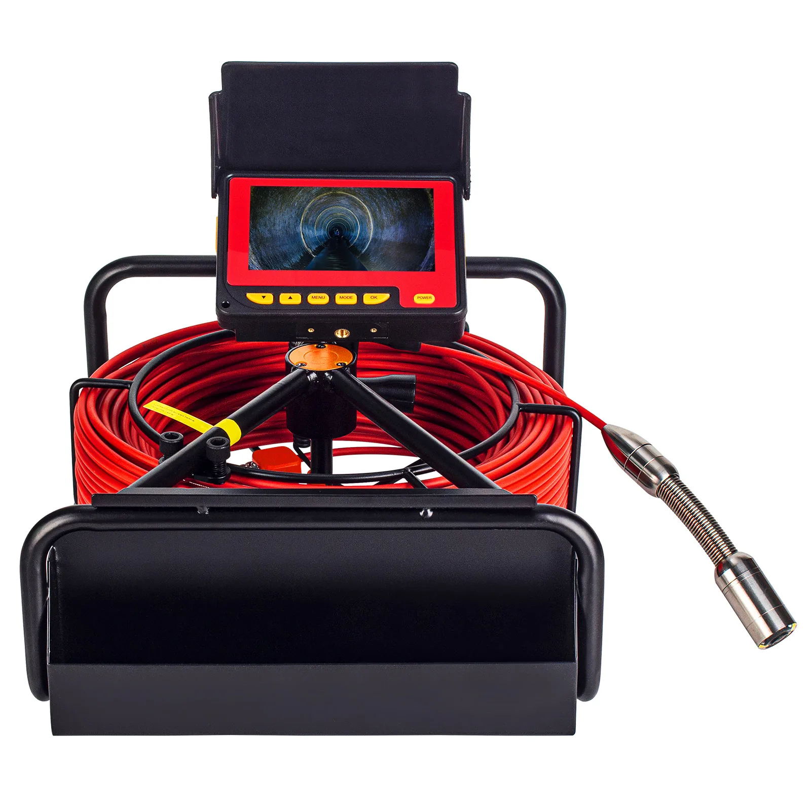 Factory Direct Sales Sewer Camera 4.3-inch Color Screen Sewage Pipe Camera Sewage Pipe Drain Detection Endoscope 16GB Video Recording