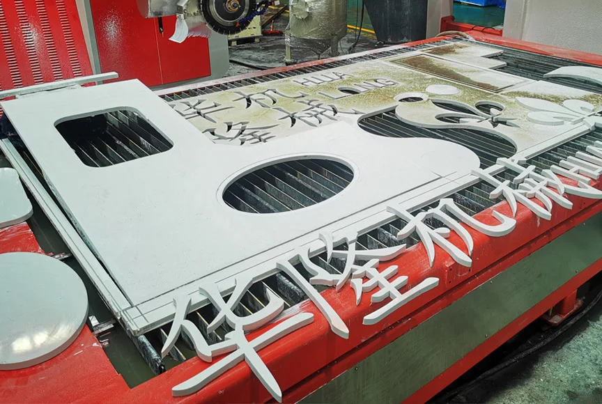HUALONG Stone Machinery Italian Cnc Software Sawjet 5 Axi Axis CNC Granite Marble Bridge Saw and Water Jet Stone Cutting Machine