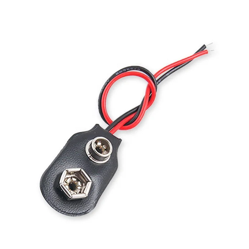 30 Stück 9V-Batterieclips I-Typ – Mit 150 Mm Kabel, Für Elektronische Projekte, Schulen & Reparaturen
