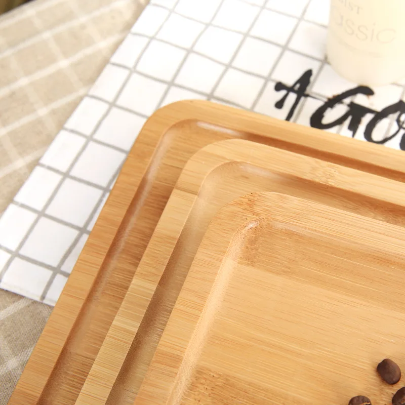 Сервировочные подносы из черного ореха прямоугольный деревянный поднос для чая