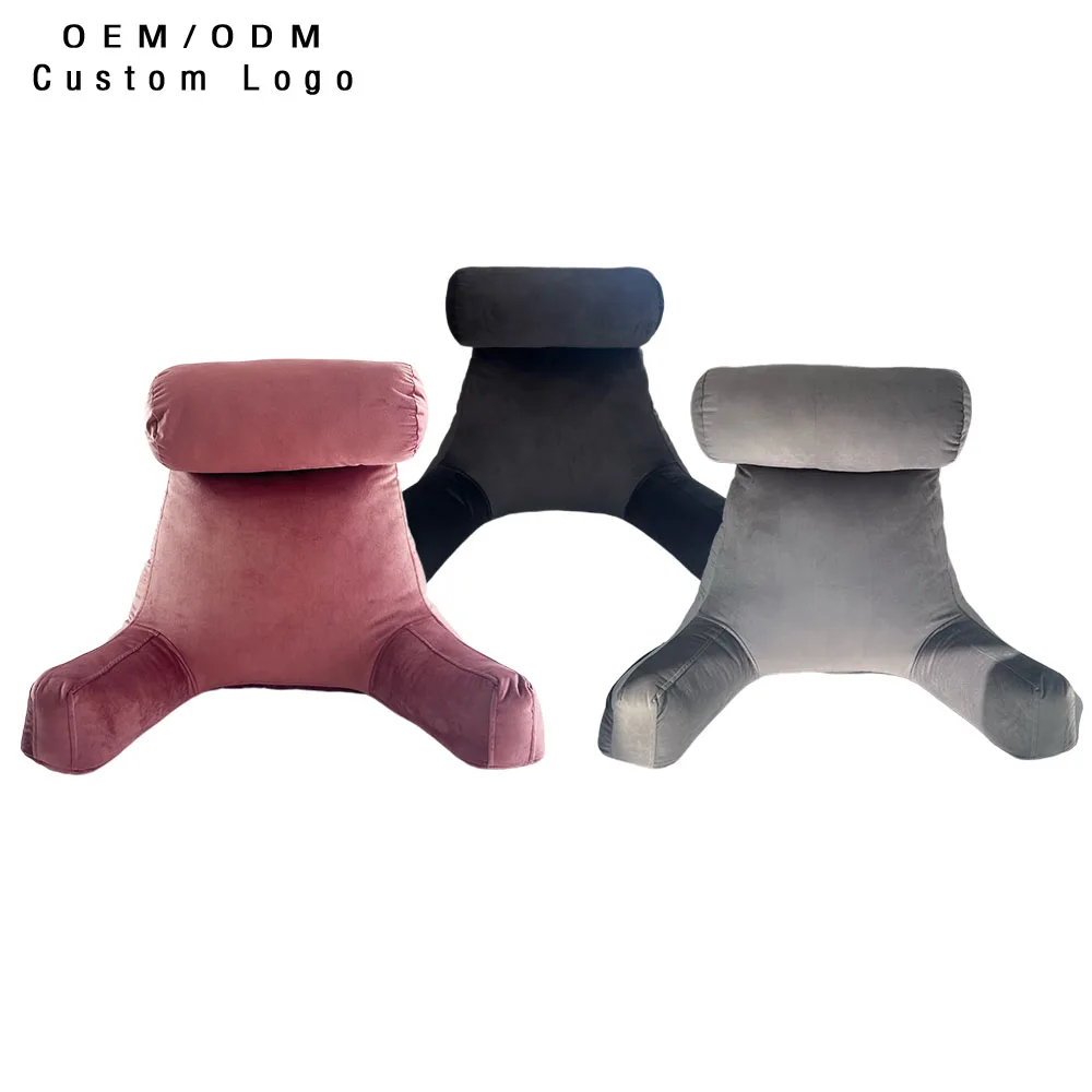 Memory Foam Bedrest Wedge Backrest Lap Pillow for Sitting up in Bed for Reading & Function Pillows & Positioners