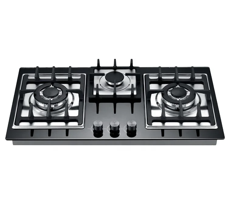 3 burner gas stove auto ignition