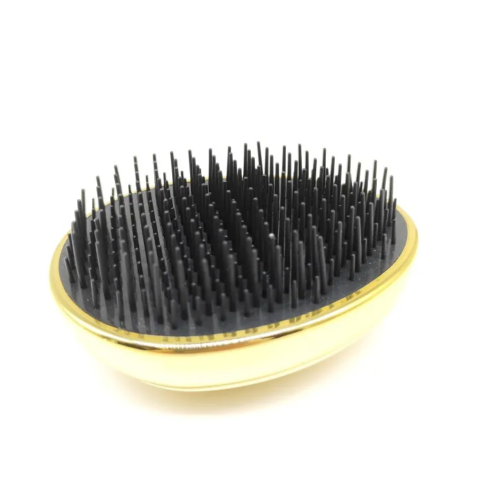 Customized High Quality Personalized Wet Portable Detangling Round Egg Hair Brush Shampoo Scalp Massager