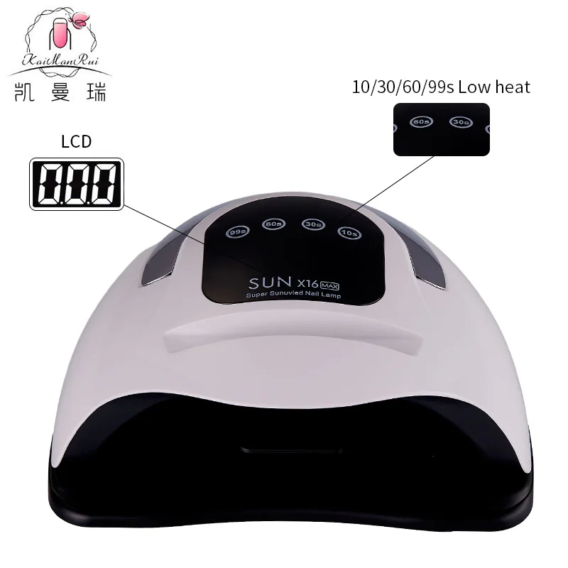 New Style SUN X16 MAX LED Nail Lamp for Drying All Nail Gel Polish With Large LCD Touch Smart Sensor Nail Dryer Manicure Sharon
