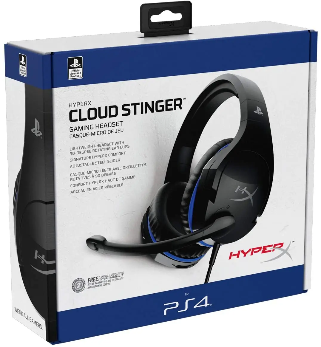 Hyper X Cloud Stinger Gaming Headset Official Licensed For Ps4 And Ps5 Swivel-to-mute Mic Gaming Headset - Buy Hyper X Cloud Stinger,Hyper X Headphone,Pink Computer Headset Product on Alibaba.com