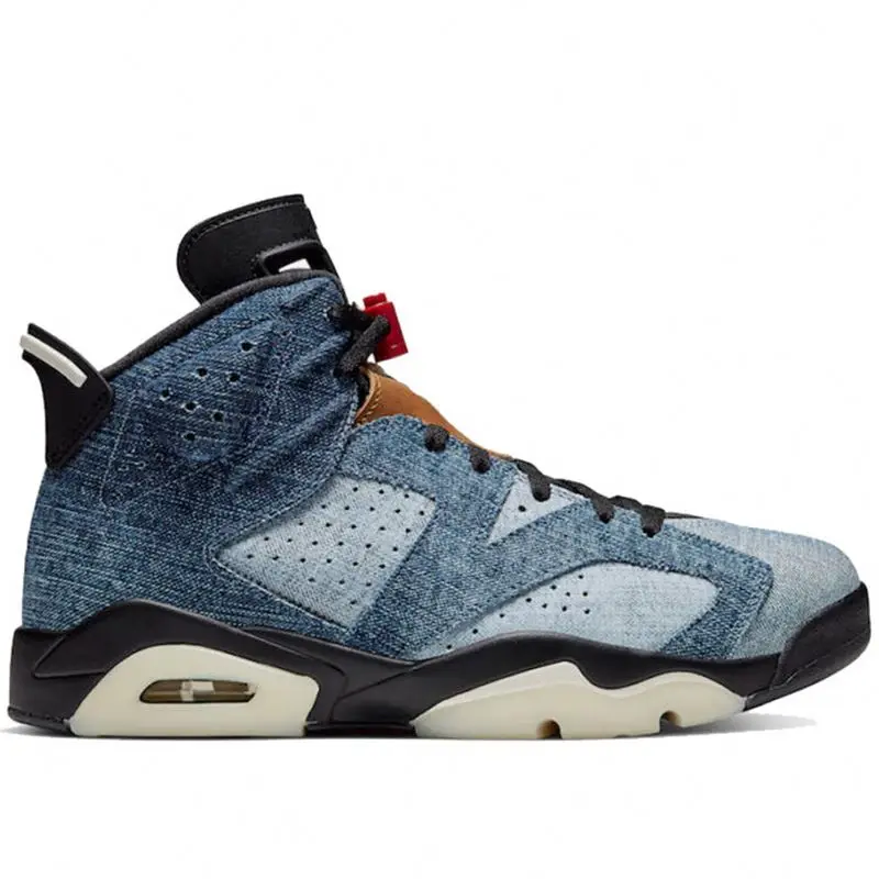 Высококачественная Мужская баскетбольная обувь бренда AJ6 Ретро 6 Трэвис Скоттс спортивная обувь мужские тренировочные спортивные кроссовки