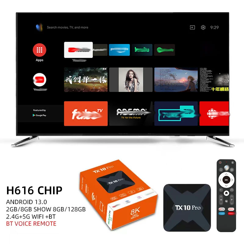 TX10 PRO Android TV Box - 4K Resolution, Android 15.0, Allwinner