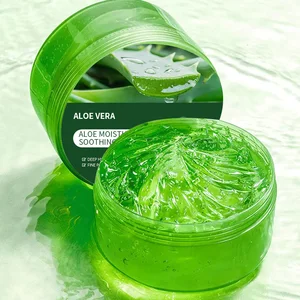 Organic Aloe Vera Gel with Vitamin E Herbal Facial Treatment for Deep Moisturizing Lightening Dry Dehydrated Damaged Skin