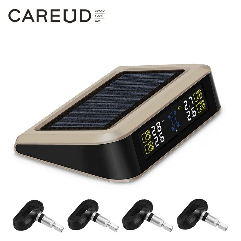Tire Pressure Sensor TPMS Car Solar Monitor TMPS Control Tyre Pressure Monitoring System External Internal Sensors