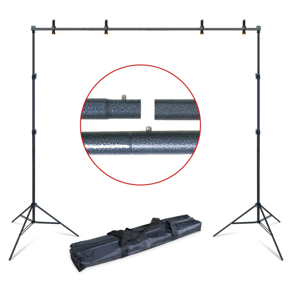 Metal Backdrop Frame Photography Background Stand Kit Backdrop Stand for Photo Booth Backdrop Extension Pole Stand