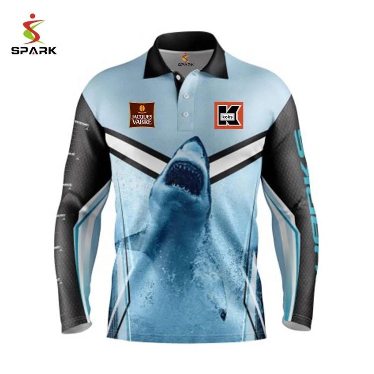 Customized Breathable Sublimation Fishing Polo Shirt