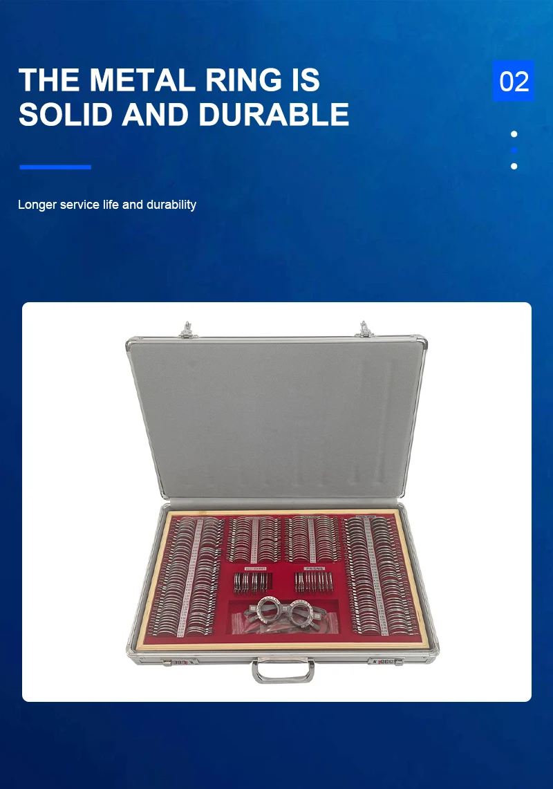 Rightway Brand Portable Customizable Ophthalmic Equipment Optical Optometry Trial Lens Set 266 pcs