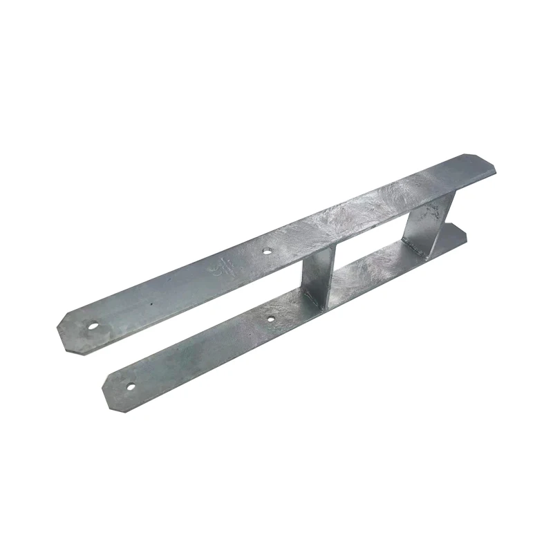 Galvanized screw pole anchor for buildings