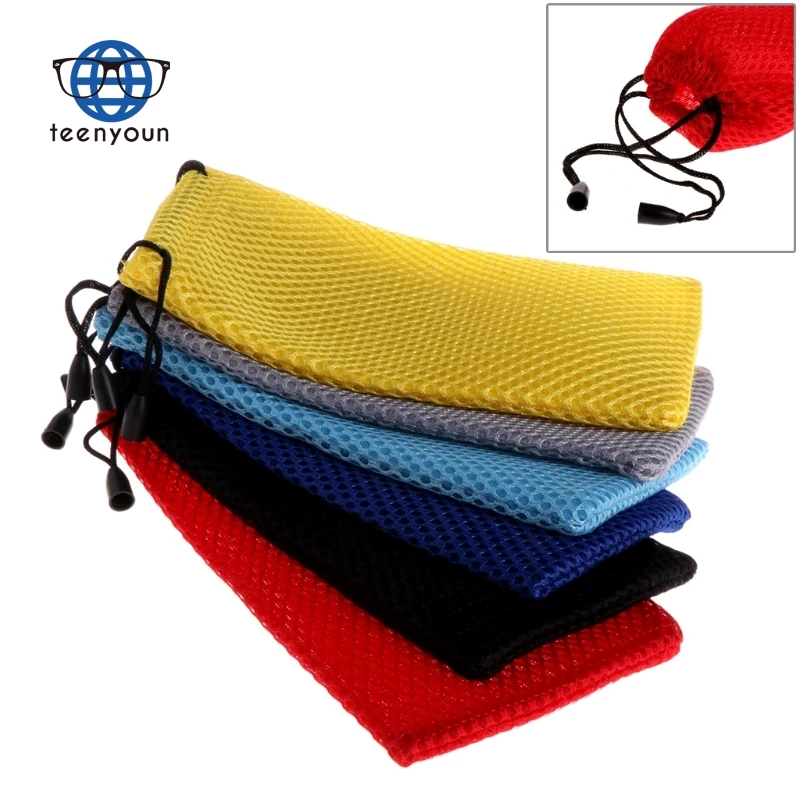 Переносная сетчатая клетчатая сумка для очков