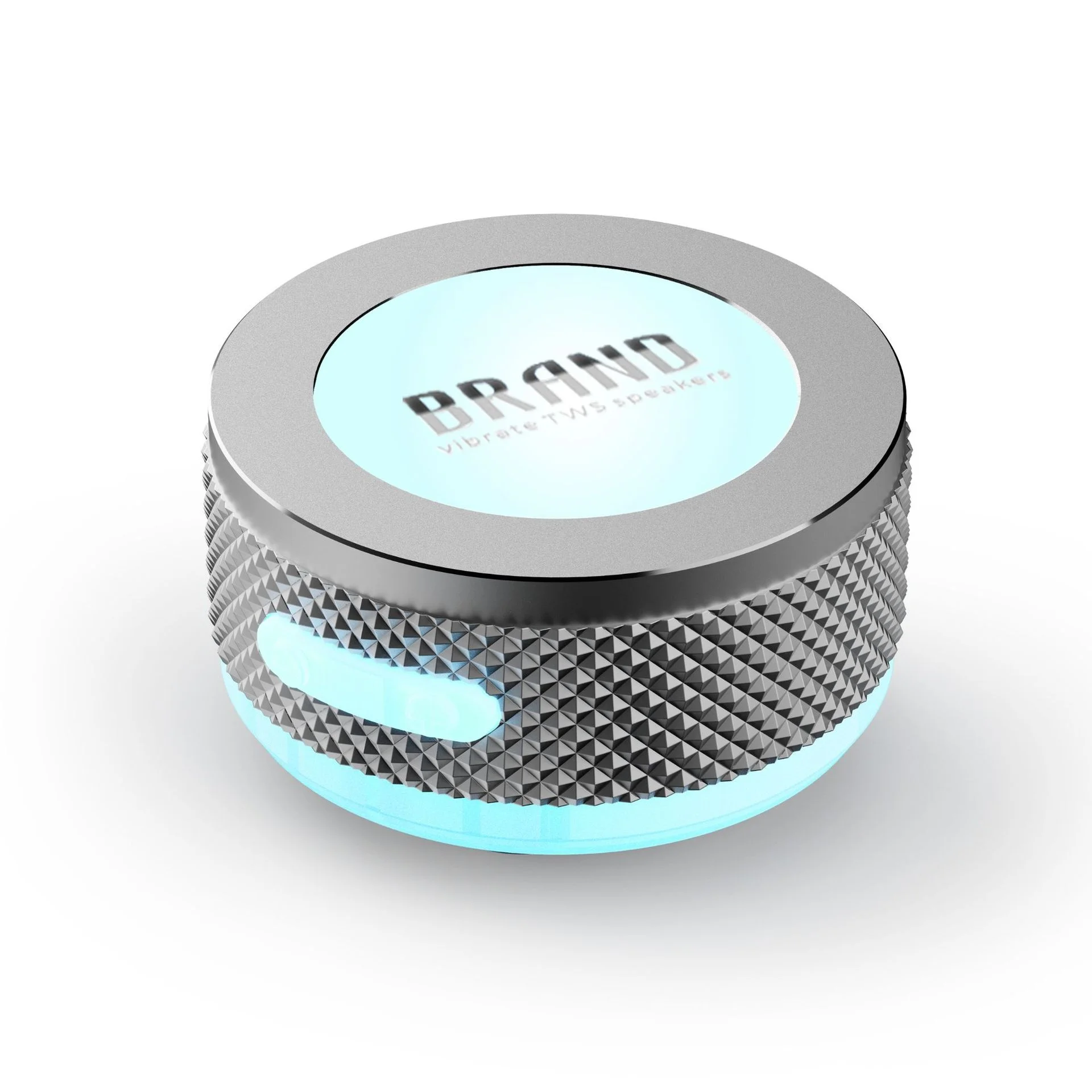 Symphony Mini Portable RGB Bone Conduction Vibrating Speaker Suction Cup 360° Omni-directional Sound Effect Magnetic Speaker
