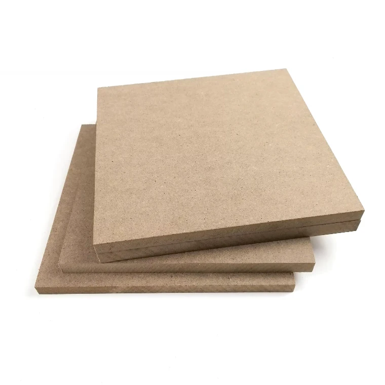 Factory Price Customized Melamine Veneer 18mm Medium Density Fiberboard Raw Material MDF Board Three Furniture MDF Board manufacture