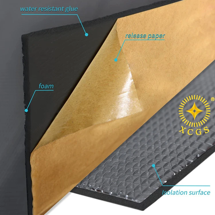 Auto Sound Deadening Material Soundproof Insulation Thermal EPE/XPE/IXPE Foam Insulation Roll for Car Custom Size