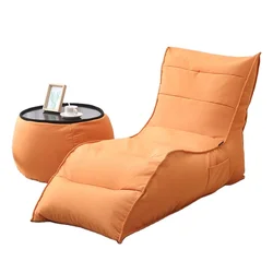 2021 modern comfortable new fashion curved style living room customized size color bean bag sofa chair lounge NO 2