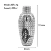 Shaker à cocktail Sirène 500ml Argent