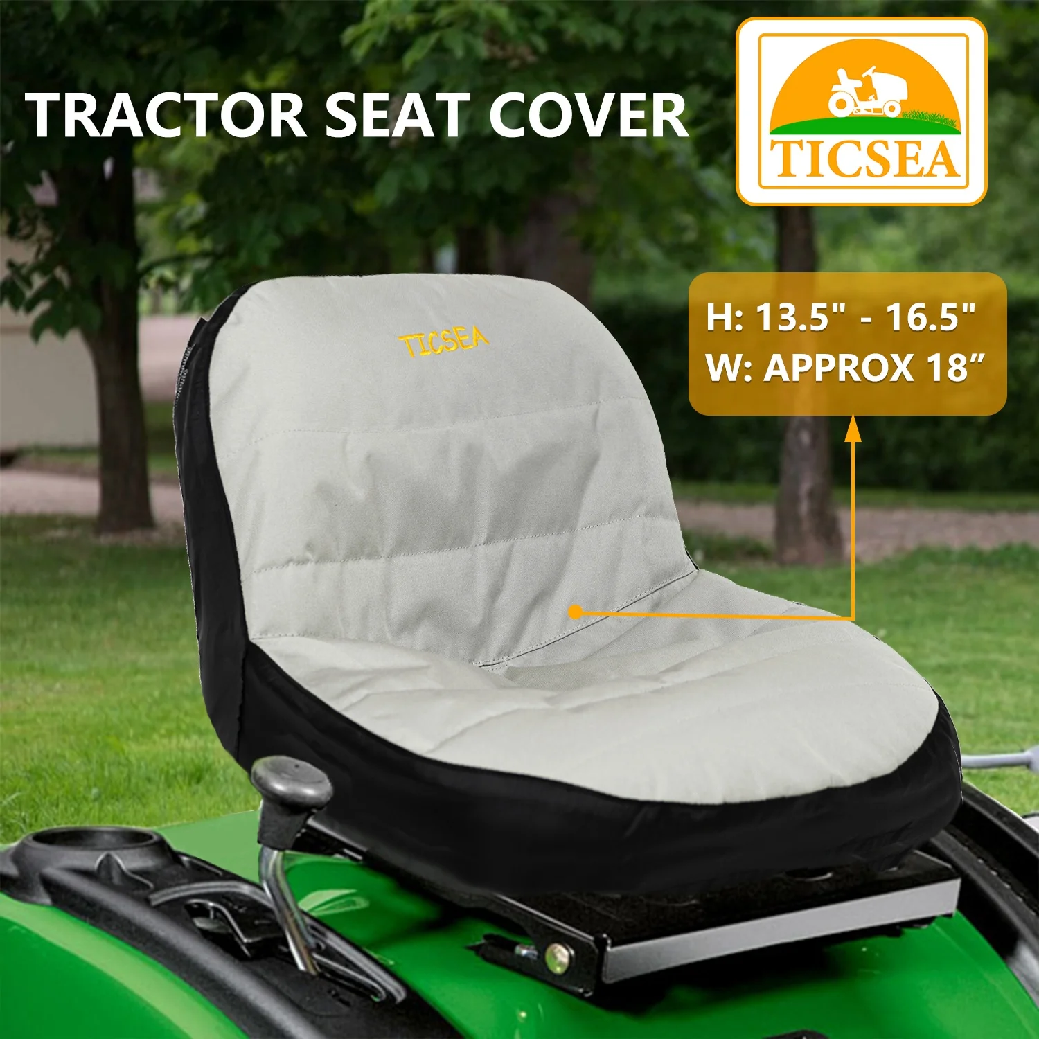 Riding Lawn Mower Tractor Seat Cover Padded Cushion Surface Durable  Waterproof