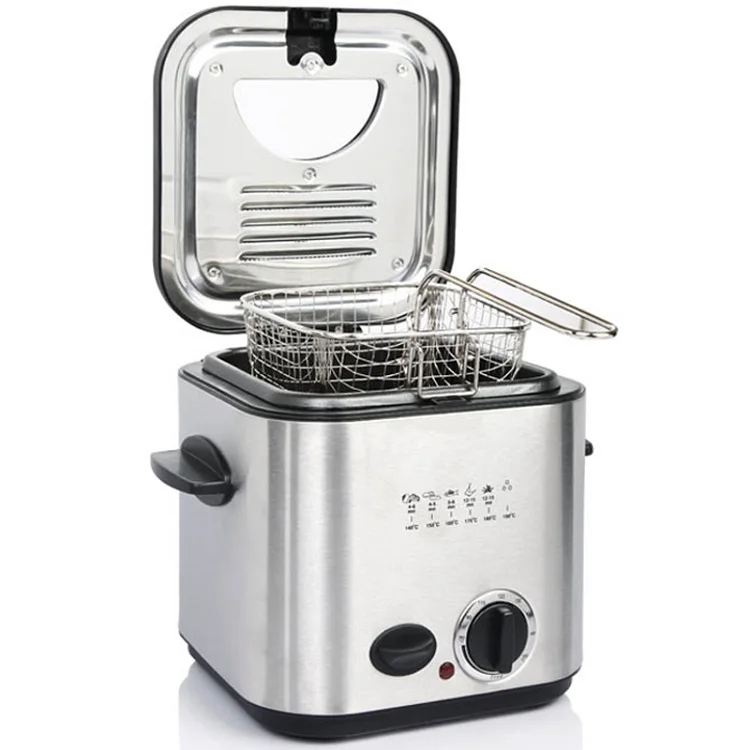 Mini Deep Fryer Oil Deep Fryer 1.2l Electric Deep Fryer For Family Use