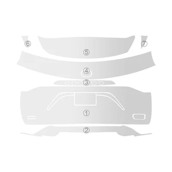 Pre Cut for AUDI E-TRON 2019-2023 Anti-collision TPU Original Transparent Protection Film Headlight Rearview Mirror Clear Decal
