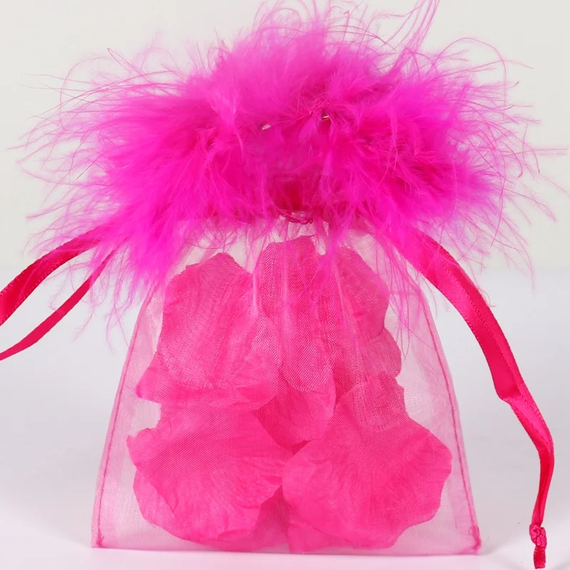 Organza bags with discount fur