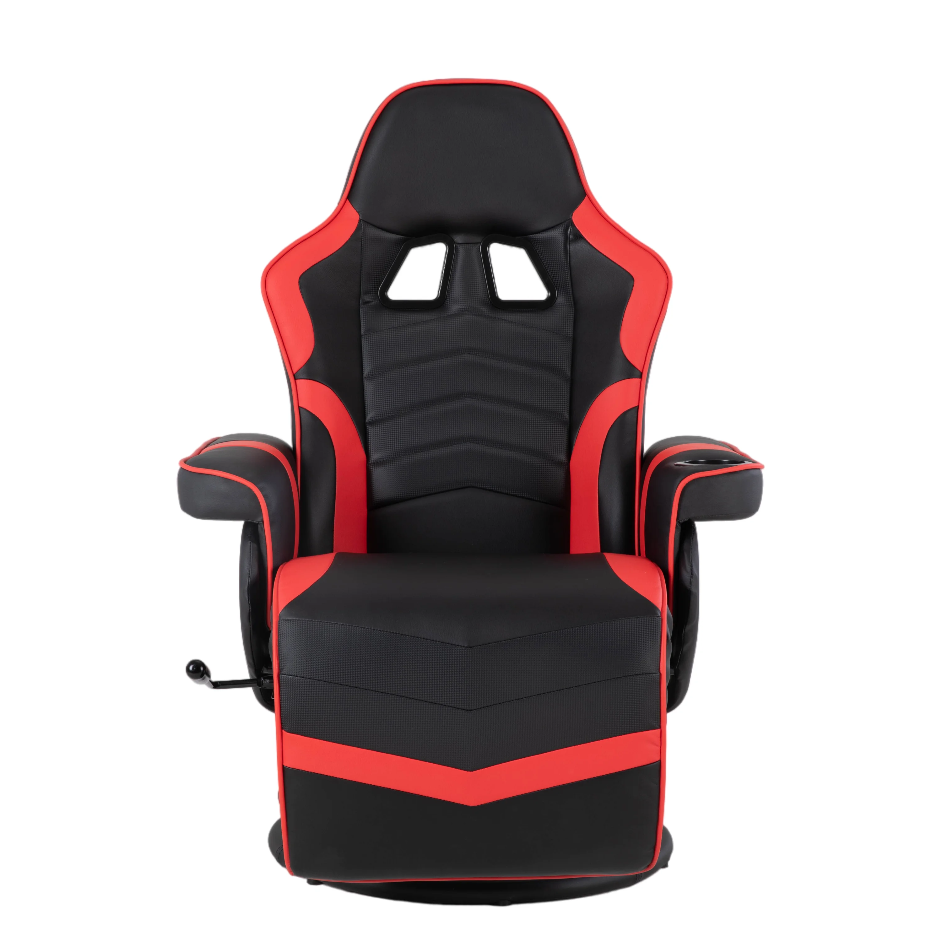 Gaming Recliner Gaming Chair Desk Sofa with Footrest Headrest and Lumbar Pillow Cup Holders 2 Removable Side Pouches
