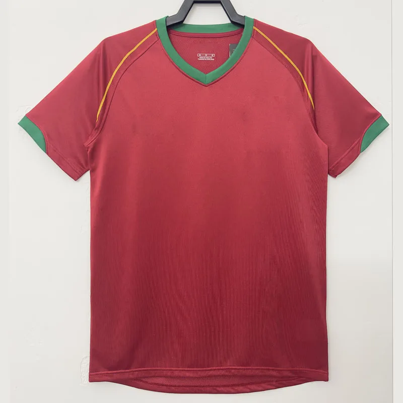 Оптовая продажа футбольная рубашка домашняя сборная Португалии Футбольная майка высокого качества униформа для взрослых винтажный чемпионат мира в стиле ретро