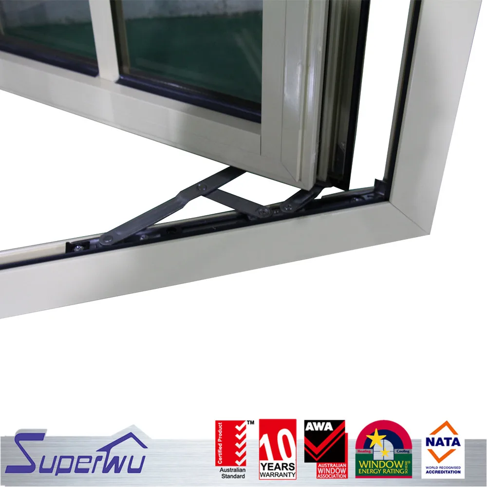Double glazed modern design french window low-e exterior aluminum swing windows and door casement window