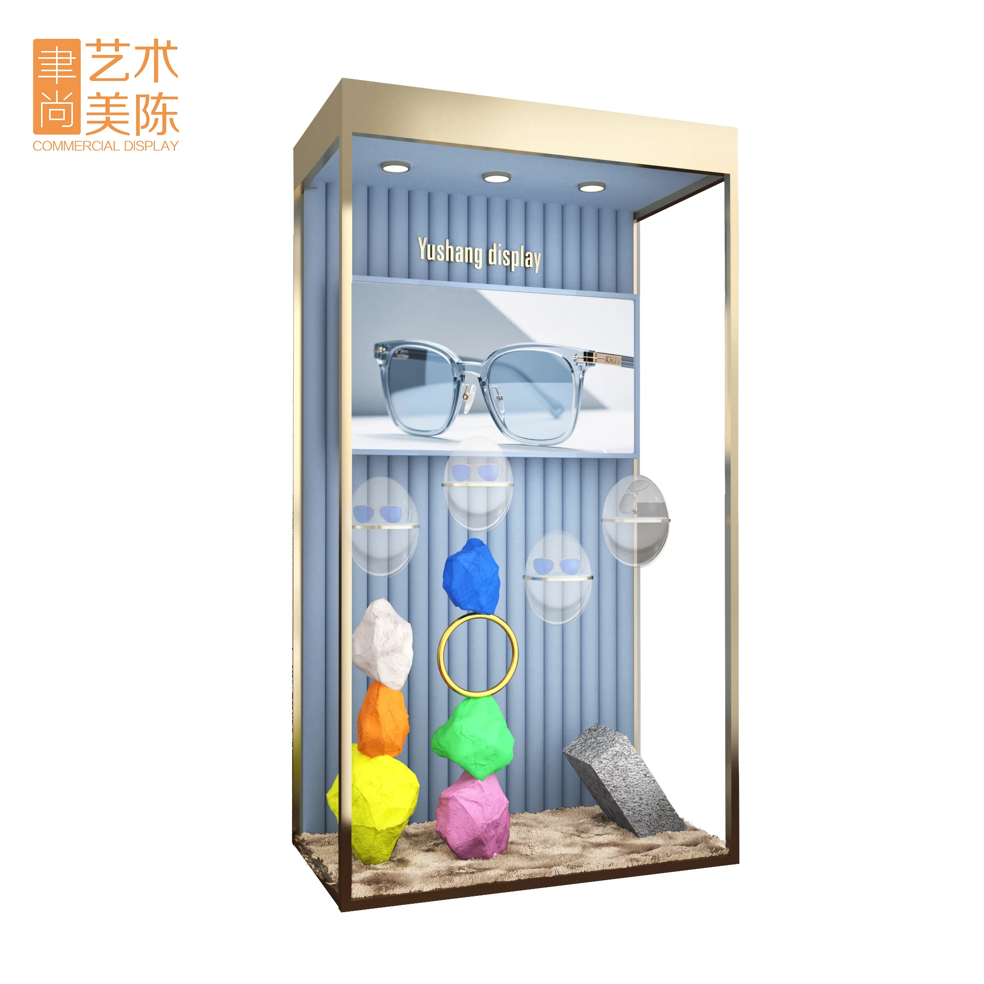 YUSHANG Detachable Portable Video Display Cabinet Customizable Art ...