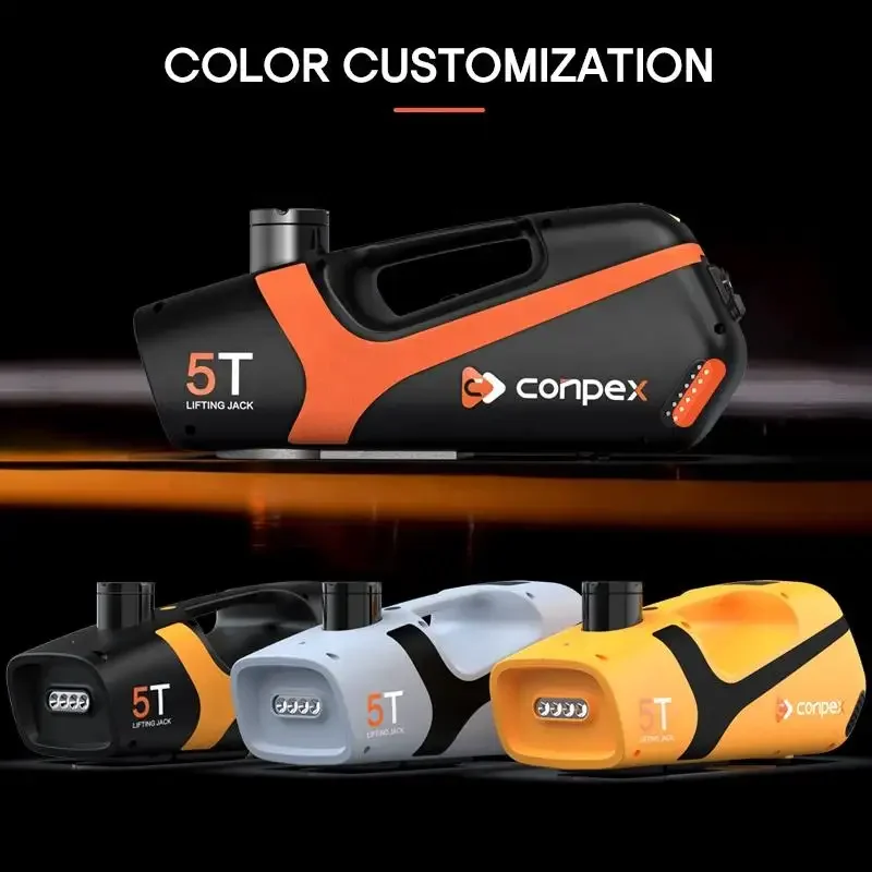 Conpex New Arrival 6 in 1 Electronic Car Jacks 5 Ton Electronic Hydraulic Jack 12V Electric Car Jack Kit