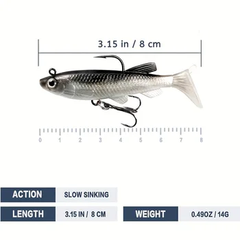 Minnow Lua Bait Silver Fish Knife Metal Sinking Water Long Casting Slow Sinking Sea Fishing Saltwater Fish Hooks Crappie Bass – Metal Jig – view 3
