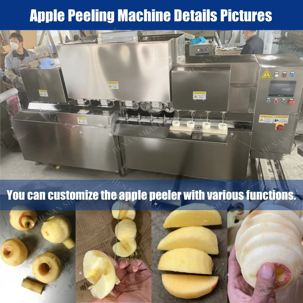 Automation Orange Apple Peeling Machine Industrial Electric Apple Peeler Corer Slicer Machine