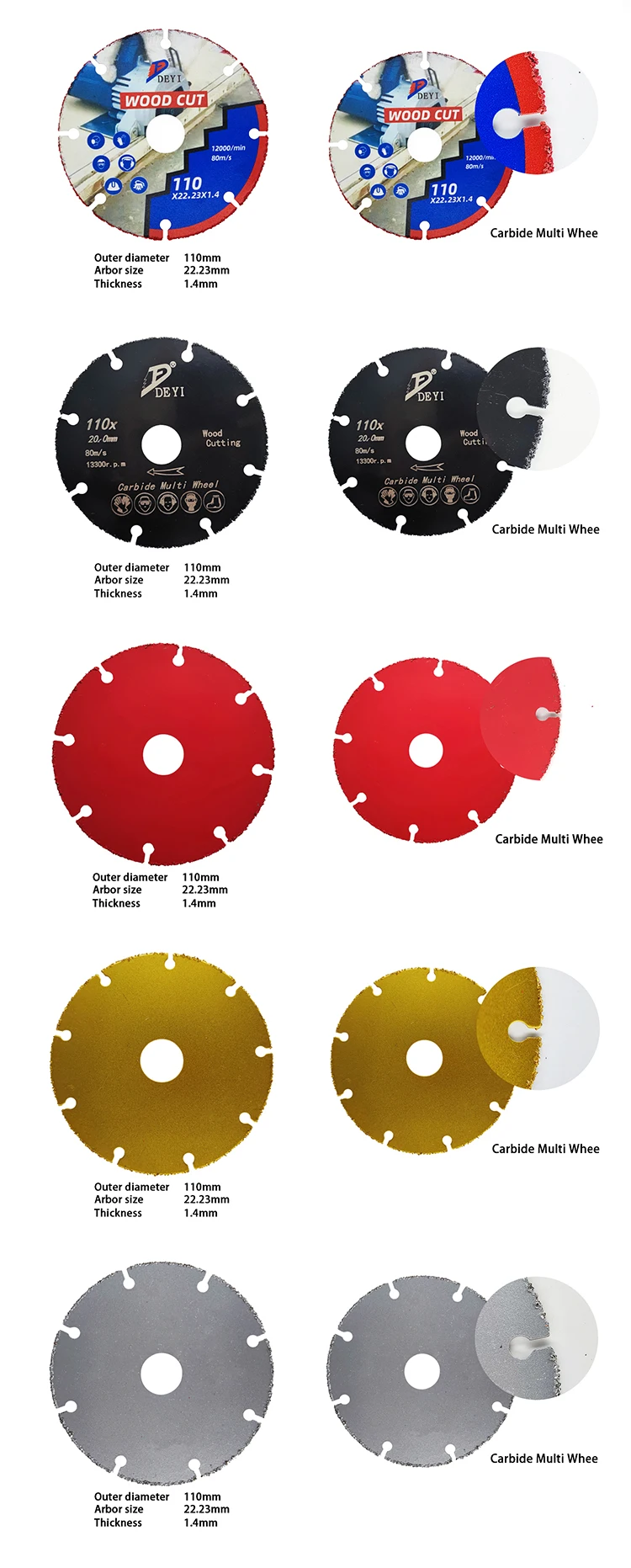 product deyi new good quality universal cheap corcular saw blade for metalan  wood hot cutting 115 diameter suppliers-19