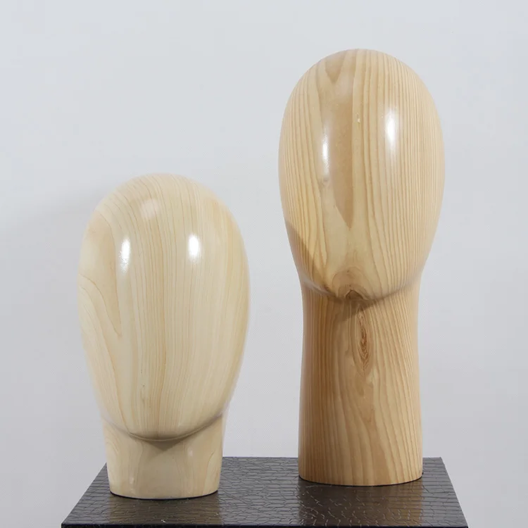 Черные головки манекена с длинной шеей из брезента и стекловолокна для парика деревянный манекен головой