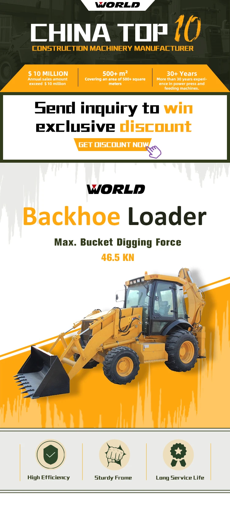 Construction Machinery WZ30-25C Backhoe Loader Excavator, 8200KG Operating Weight