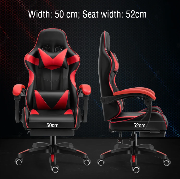 High Quality Pu Leather Office Gaming Chairs With Roller Adjustable