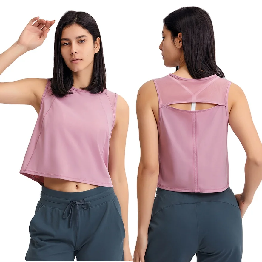 Tsmile Women Vest Fashion Fitness Yoga Vests Workout Tank Top T-Shirt Sport Gym Clothes 