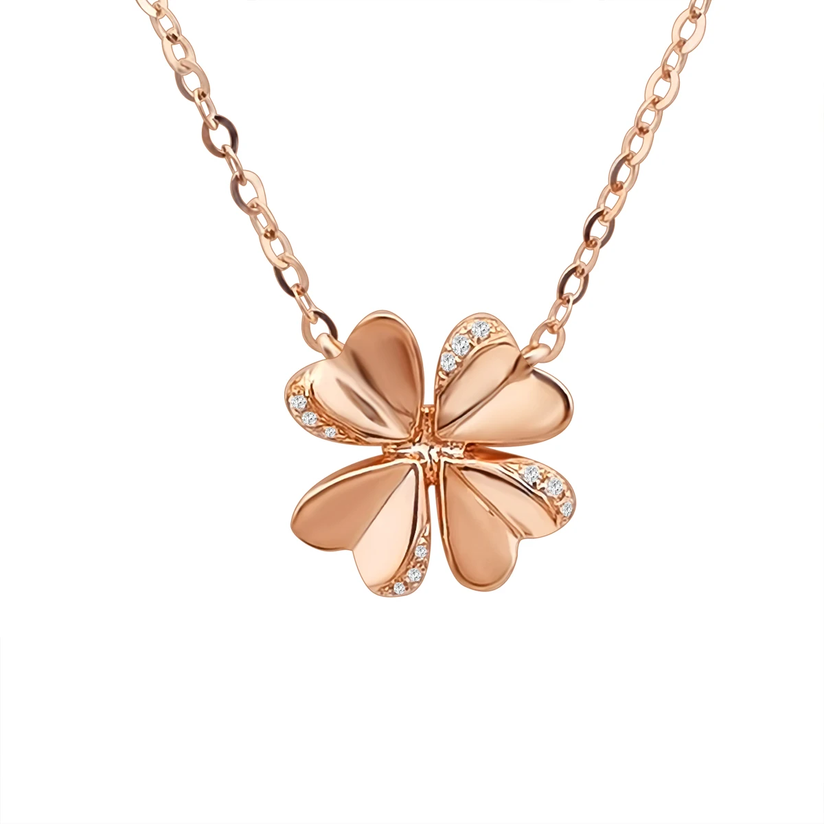 Arget's Exclusive Flower Necklace Gold Touch Rose with 2 Leafs, Made with Original for All Ages for Women and Girls.