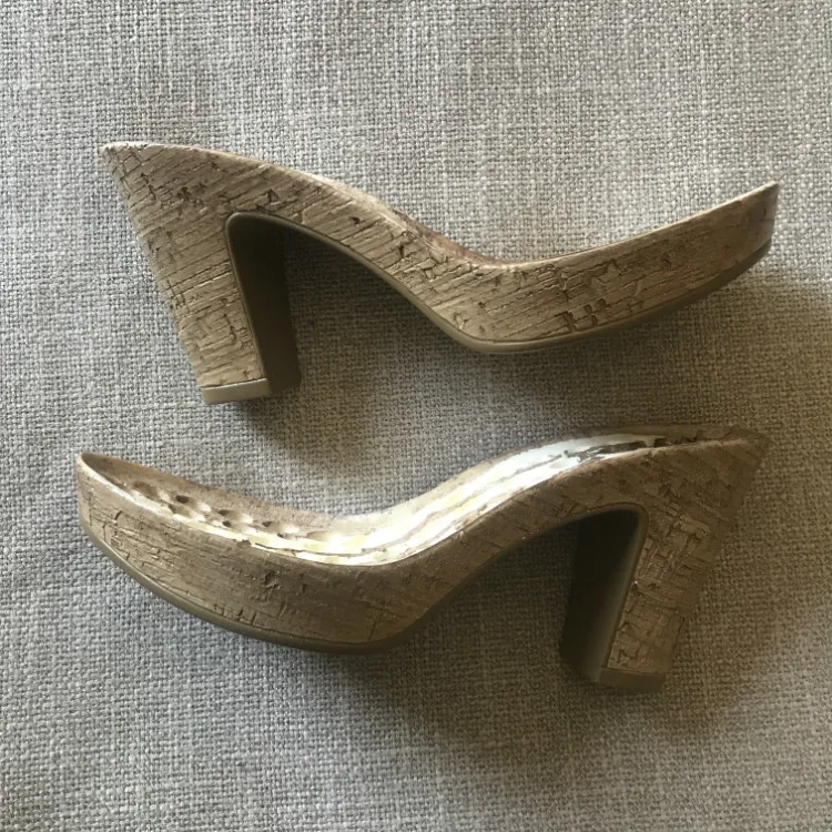 Pu Wedge Sole for Lady Sandals
